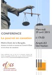 affiche de la conférence de Denis del a Burgade