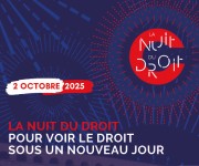 Affiche de la Nuit du Droit, édition 2025