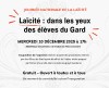 Titre de l'exposition "laïcité : dans les yeux des élèves du Gard"