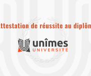 image de l'attestation numérique de diplôme de l'université de Nîmes