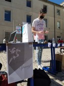 Basé sur le Trivial sportif, les étudiants proposent des questions de connaissance sur l'activité physique, le handicap ou la nutrition ou un effort physique à réaliser dans un temps record.