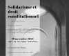 Colloque "Solidarisme et droit constitutionnel