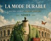 Aper&ccedil;u de l'affiche du colloque, un mannequin buste avec une veste de tailleur tient d'un c&ocirc;t&eacute; un jean bleu et de l'autre le code civil. Les ar&egrave;nes de N&icirc;mes sont en arri&egrave;re-plan.