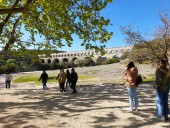Pont du Gard avec les &eacute;tudiants