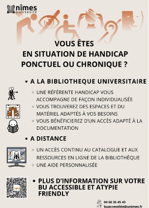 Affiche situation de handicap - présentation des services