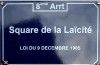 Plaque du Square de la Laïcité (Lyon) - CC0 Wikimedia