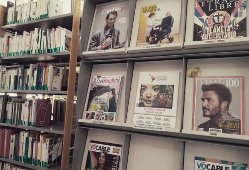 Photo revues en langues étrangères à la BU