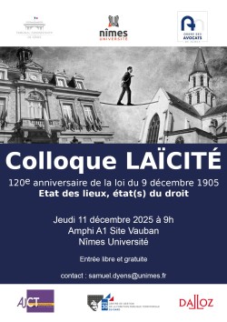 Affiche colloque LAïcité