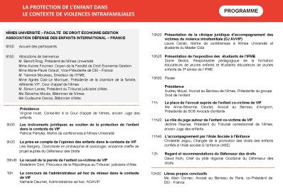 Programme du colloque 