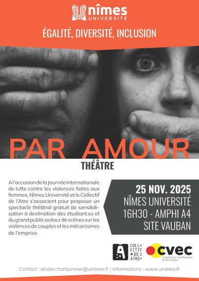 Affiche spectacle "Par amour"