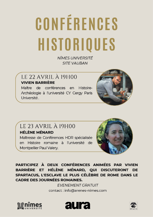 visuel conf&eacute;rences Journ&eacute;es romainesmaines