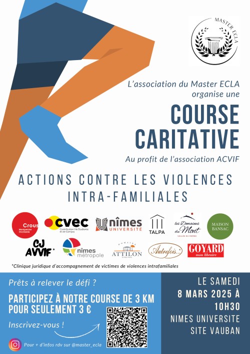 affiche course caritative