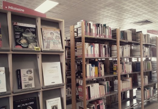 Photographie livres d'Histoire à la BU