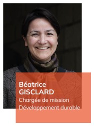 B&eacute;atrice Gisclard charg&eacute;e de mission D&eacute;veloppement durablen