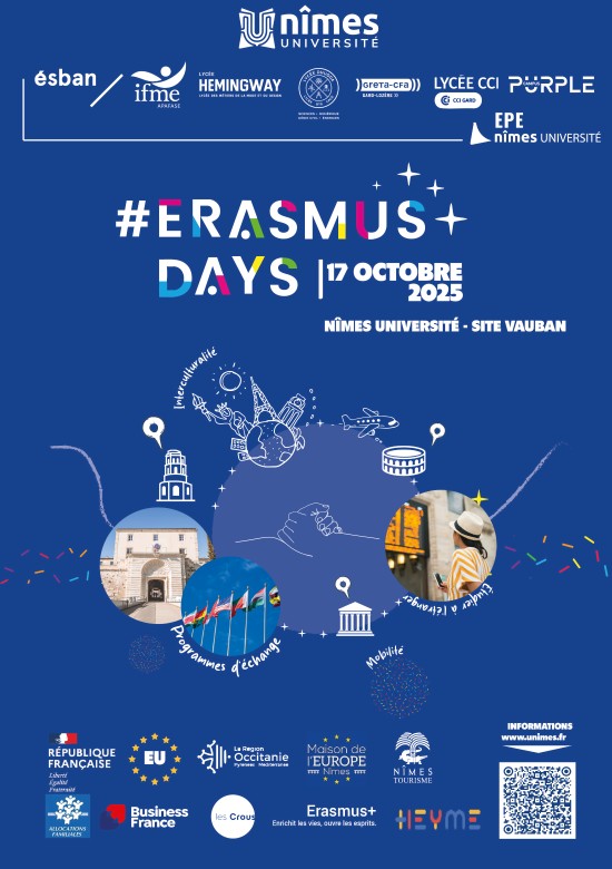 visuel Erasmusdays 2025 à Nîmes