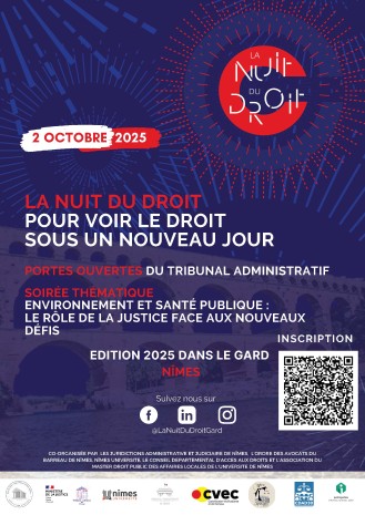 Affiche de la Nuit du Droit 2025