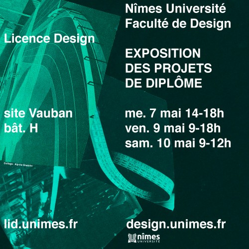 Licence Design : exposition des projets de diplômes 