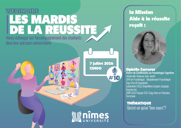 webinaire mardis de la r&eacute;ussite Oph&eacute;lie Carreras