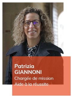 Patrizia Giannoni chargée de mission Aide à la réussite