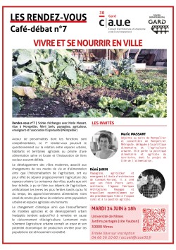 affiche café débat CAUE