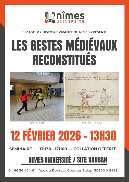 Affiches S&eacute;minaire gestes reconstitu&eacute;s